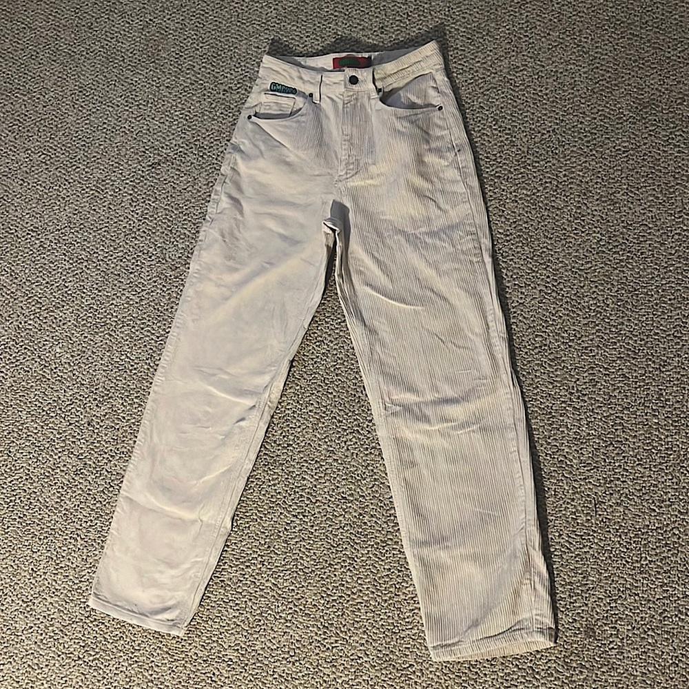 White Corduroy EMPYRE Pants